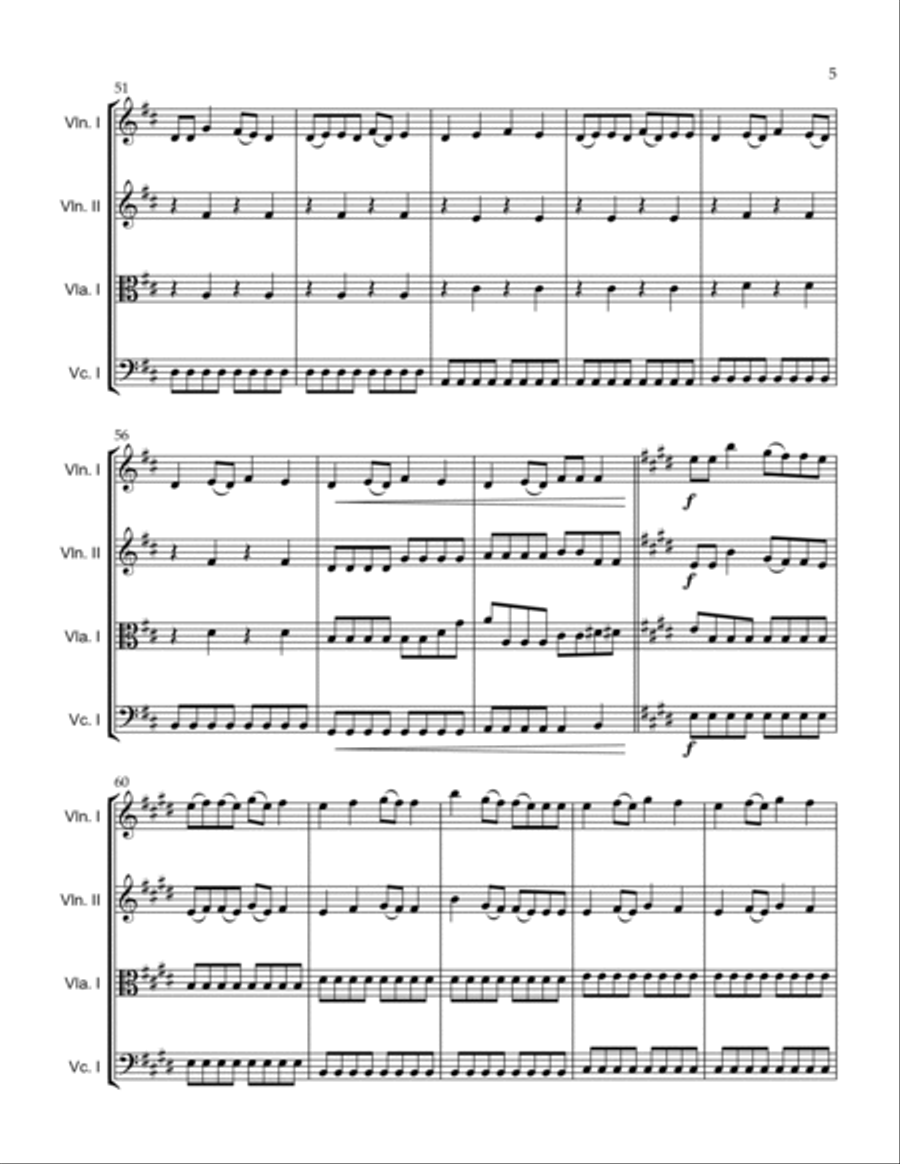 Love Story Love Story String Quartet scores gallery preview page 5