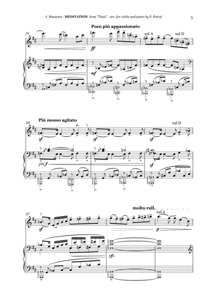 Massenet - MEDITATION from the opera "Thais" - violin and piano image number null