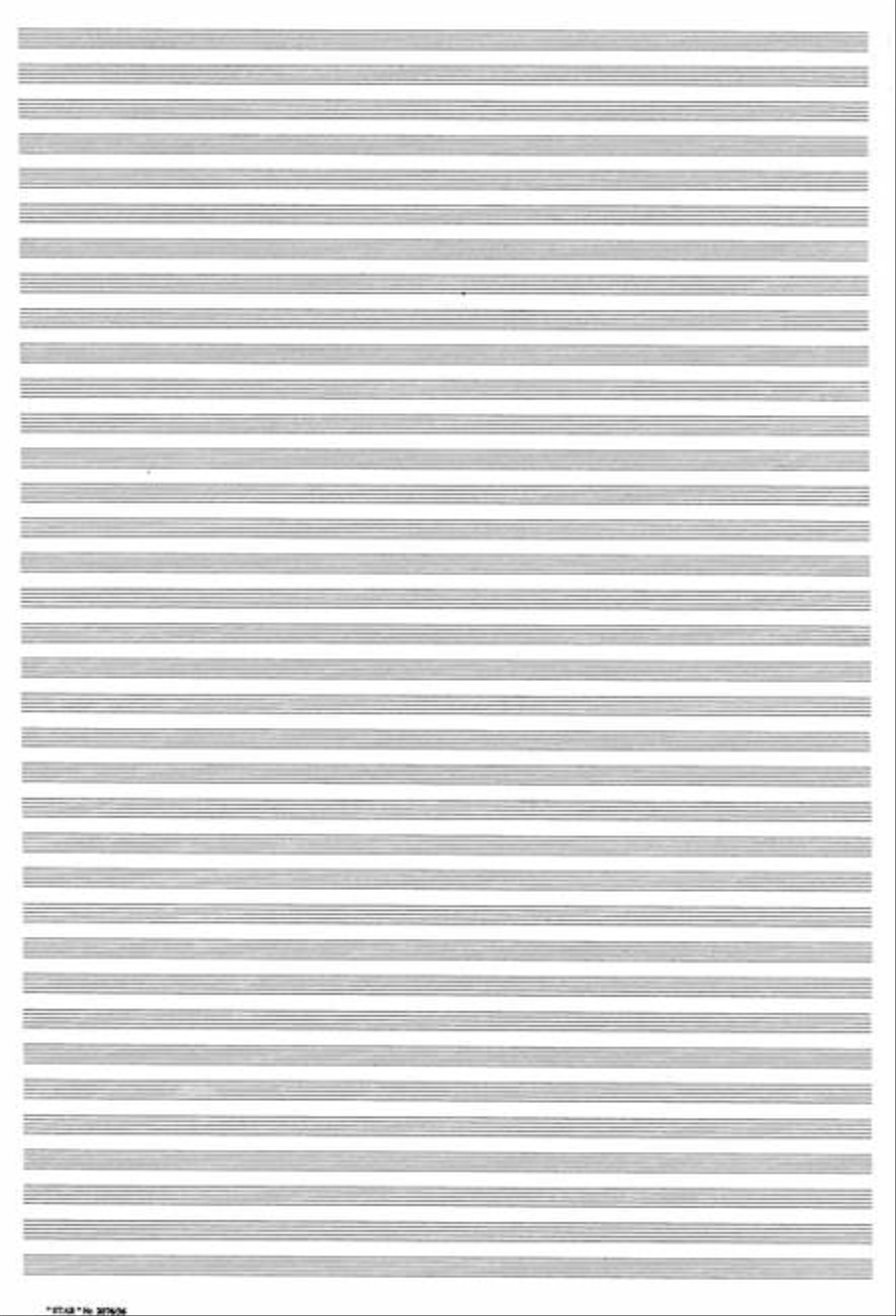 Large score manuscript paper pad 36 staves Staff Paper scores gallery preview page 1