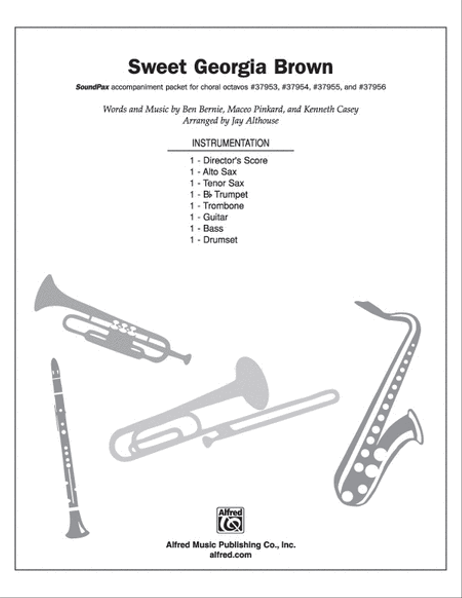 Sweet Georgia Brown Choir scores gallery preview page 1