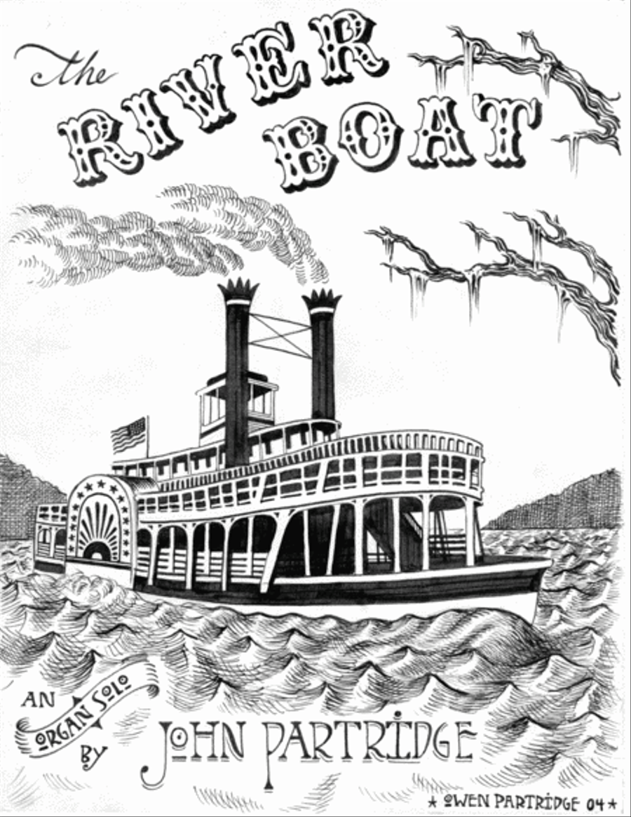 The Riverboat - a ragtime composition for organ Organ Solo scores gallery preview page 1