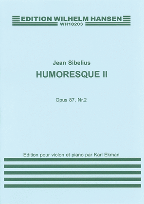 Book cover for Jean Sibelius: Humoresque No.2 Op.87 No.2 (Violin/Piano)
