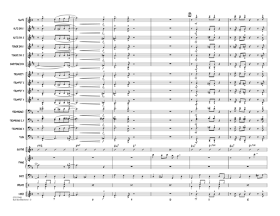 Bye Bye Blackbird - Full Score Jazz Ensemble scores gallery preview page 2