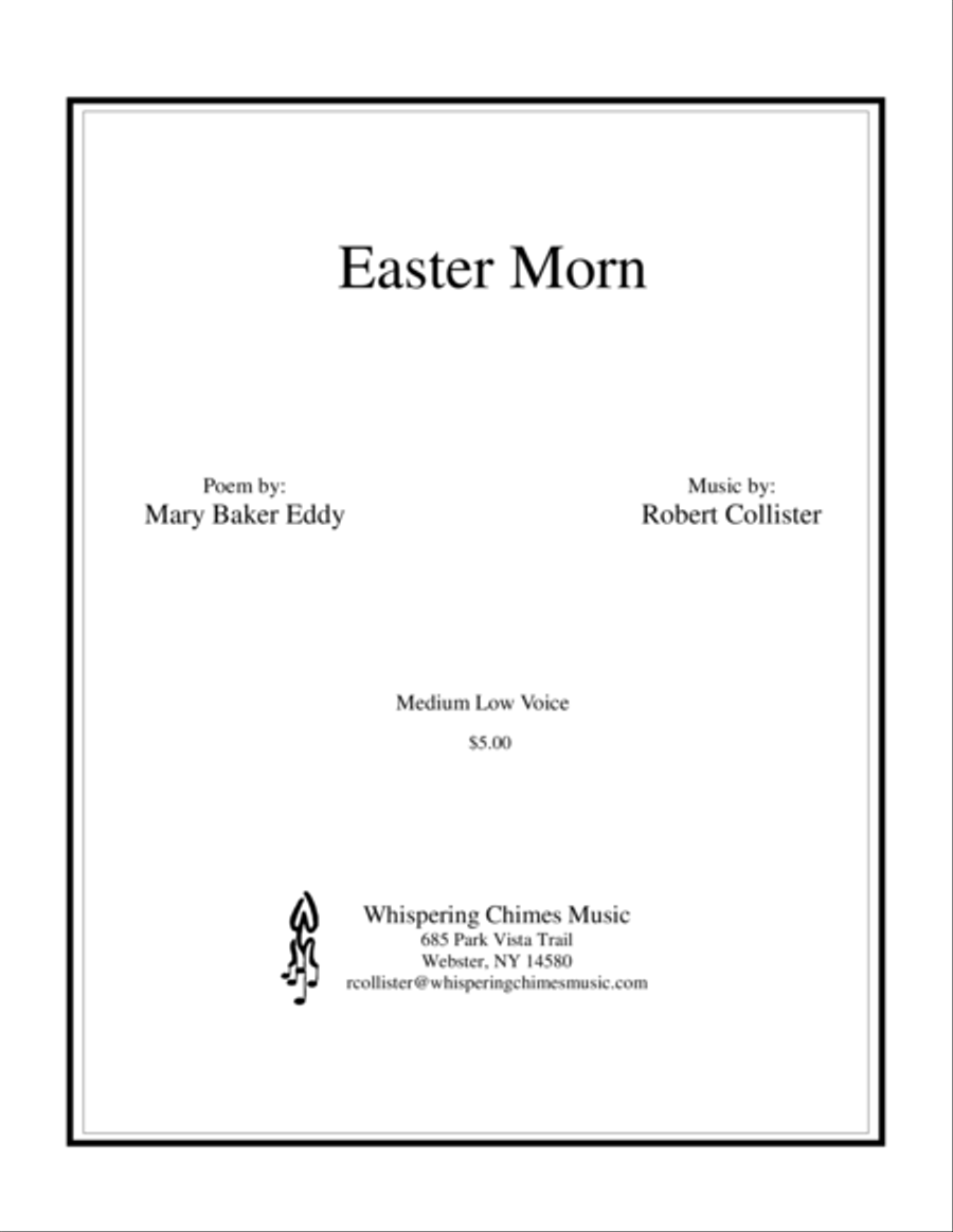 Easter Morn medium low voice Low Voice scores gallery preview page 1