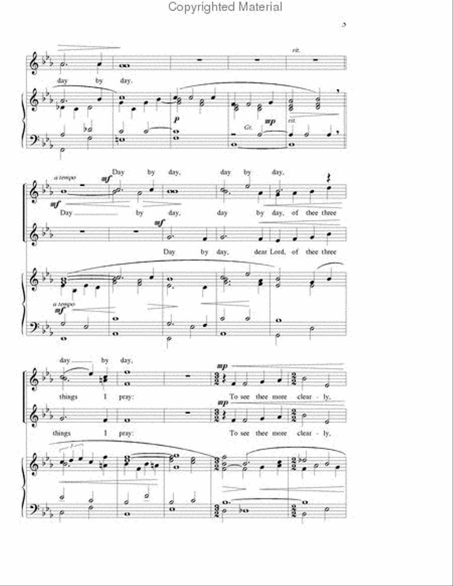 Day by Day Day by Day Unison Choir scores gallery preview page 3
