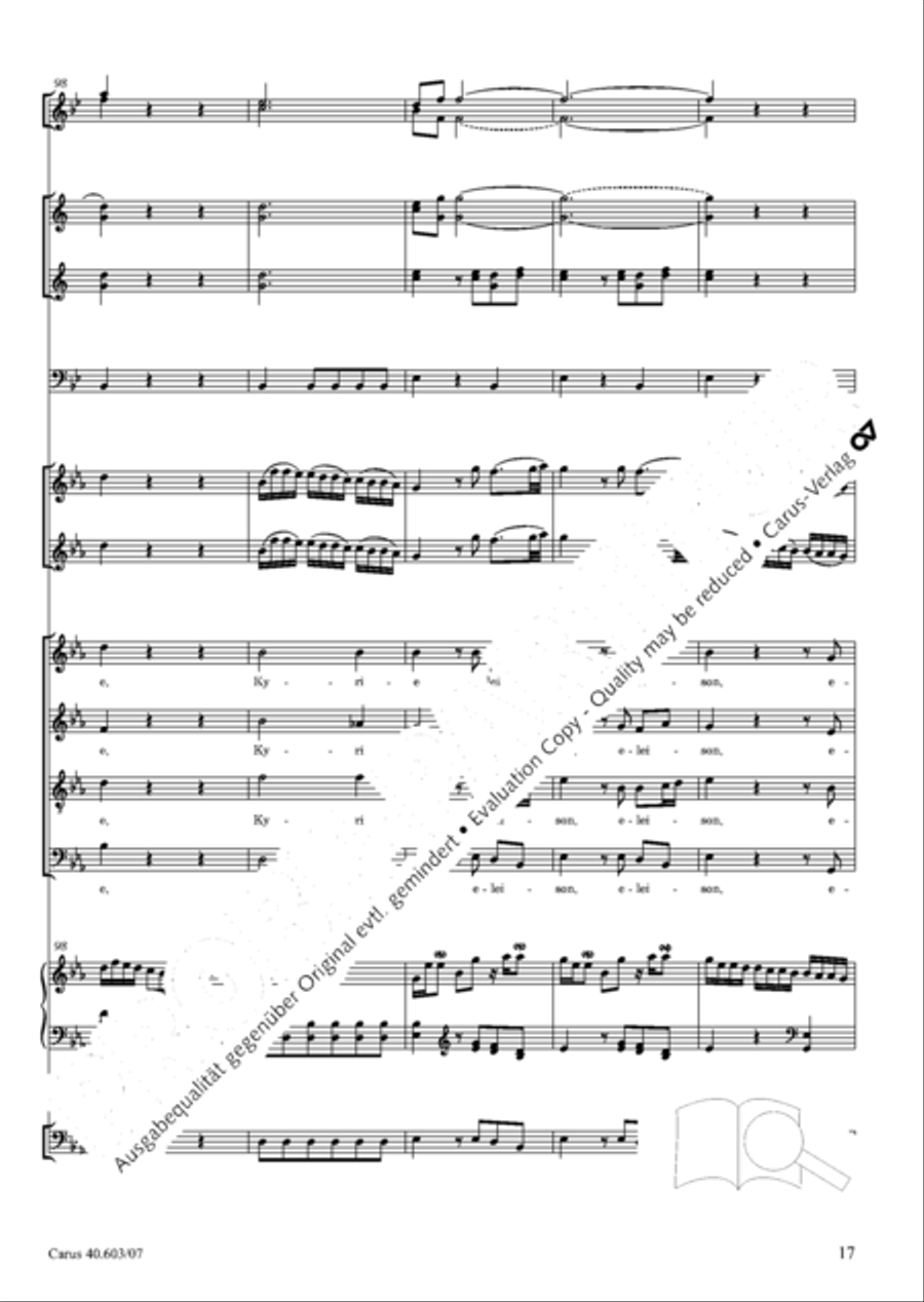 Grosse Orgelsolomesse in Es 4-Part scores gallery preview page 30