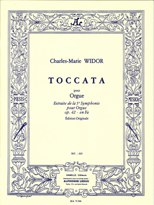 Book cover for Widor Toccata Extrait Symphonie No.5 Organ Book