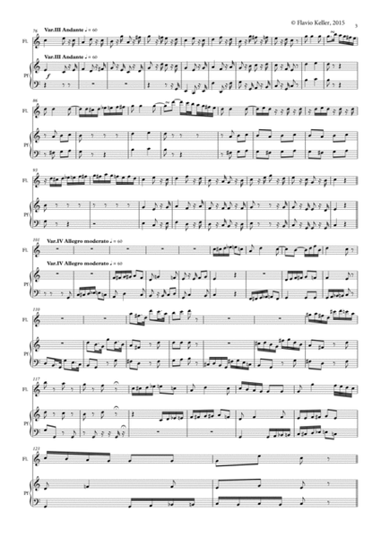 Variations on "Là ci darem la mano" by L.v. Beethoven, transcription for flute and piano image number null