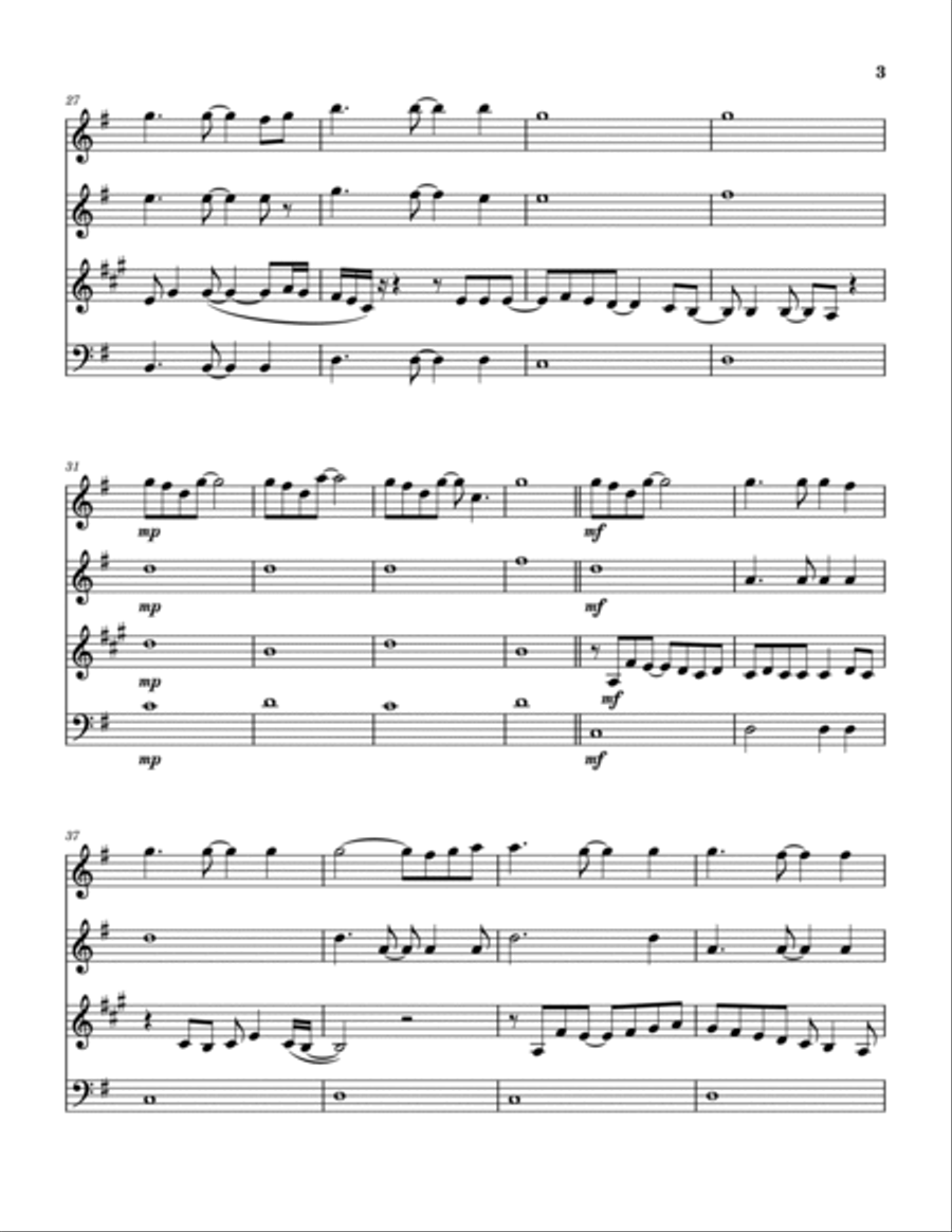 Little Voice - Main Title Theme Woodwind Quartet scores gallery preview page 4