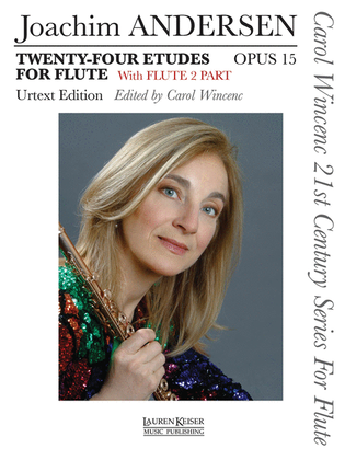 Book cover for 24 Etudes for Flute, Op. 15