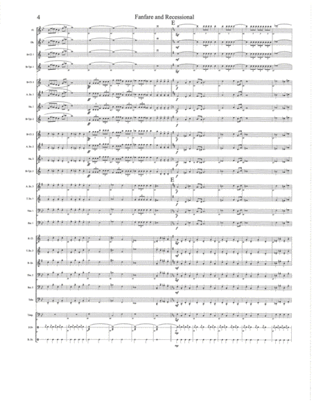 Fanfare and Recessional Flexband Score and Parts image number null