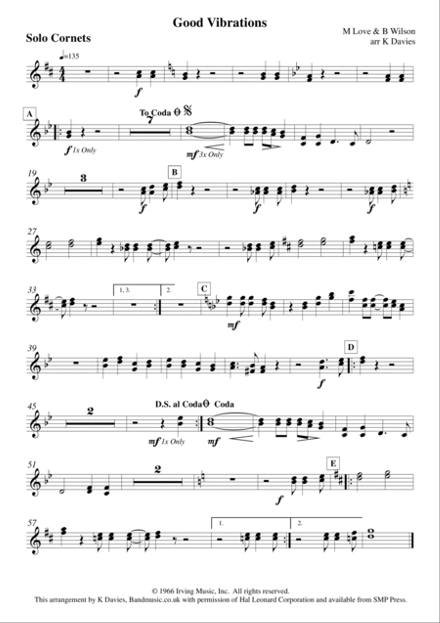 Good Vibrations Good Vibrations Small Ensemble scores gallery preview page 2