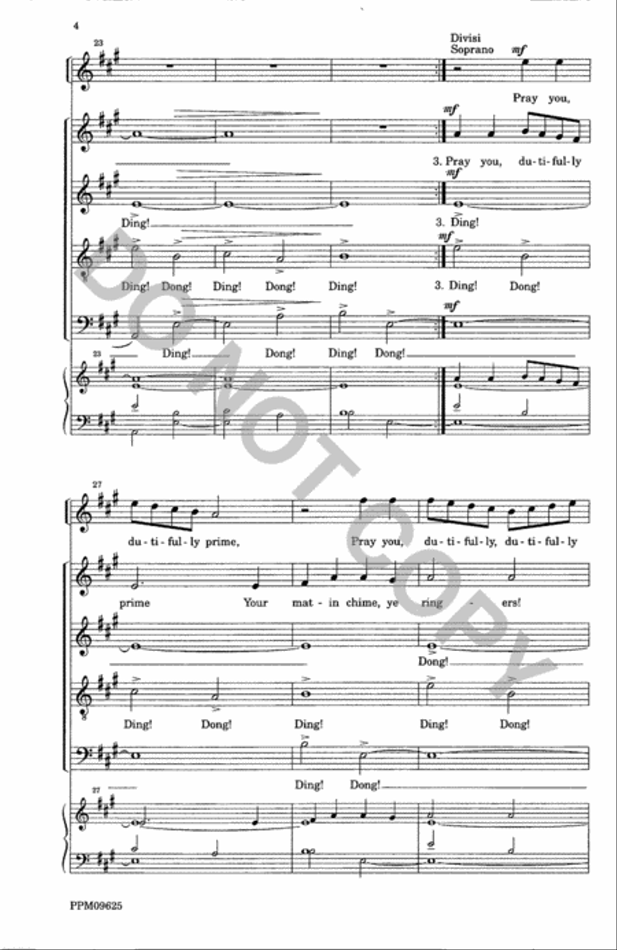 A Christmas Garland--SATB Divisi scores gallery preview page 5