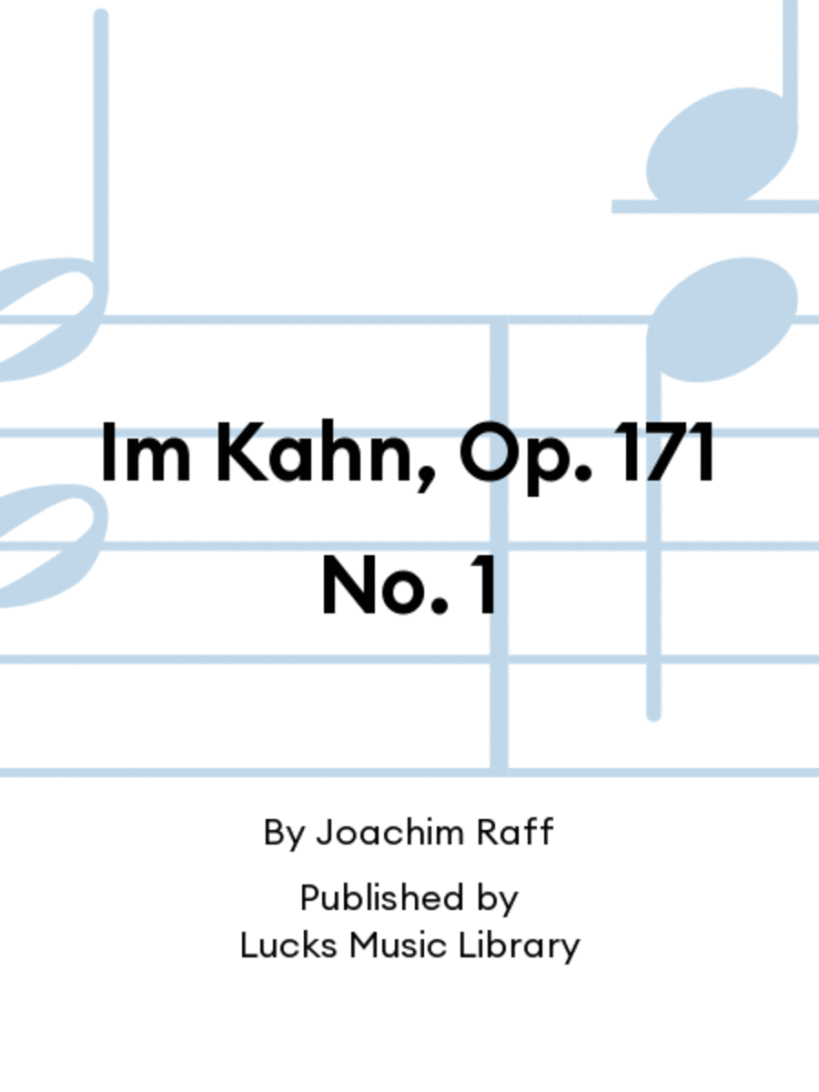 Im Kahn, Op. 171 No. 1