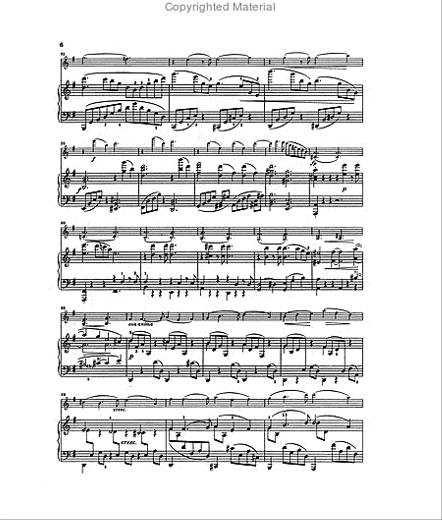 Sonatas for Piano and Violin Violin Solo scores gallery preview page 3