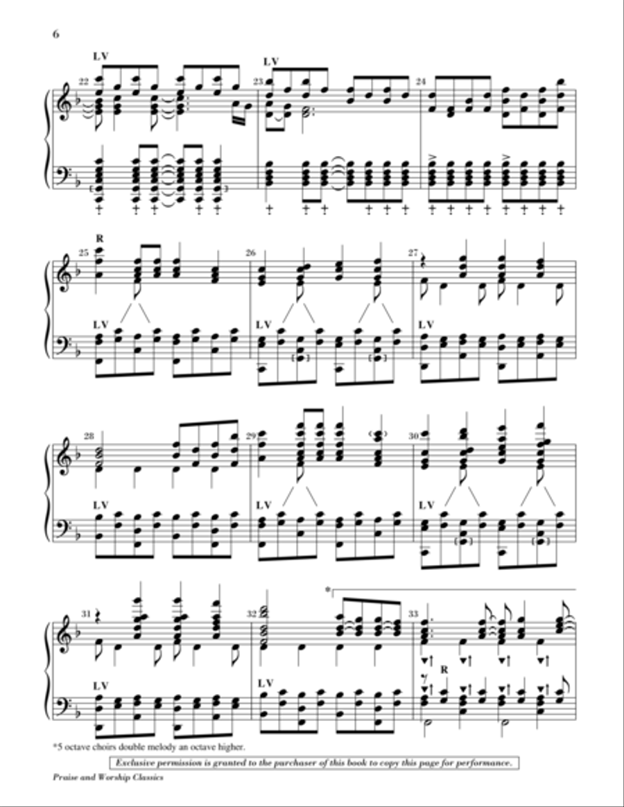 Praise and Worship Classics 5-Octaves scores gallery preview page 4