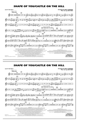 Book cover for Shape Of You/Castle On The Hill - 2nd Bb Trumpet