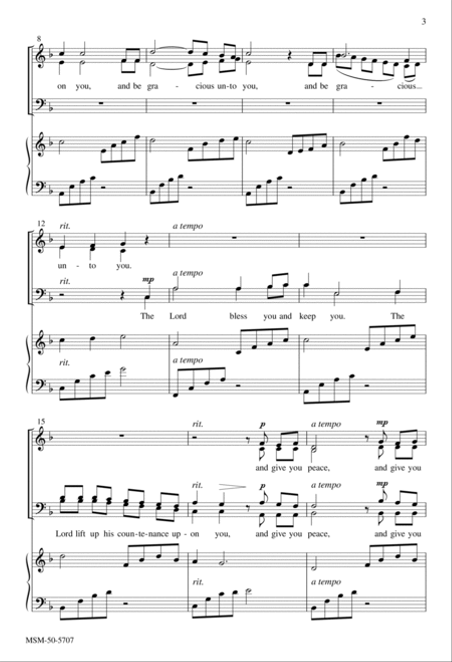 Two Benedictions 4-Part scores gallery preview page 2