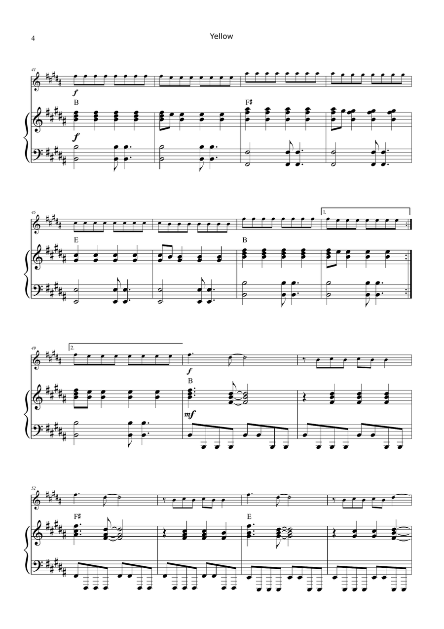 Yellow Chamber Music scores gallery preview page 4