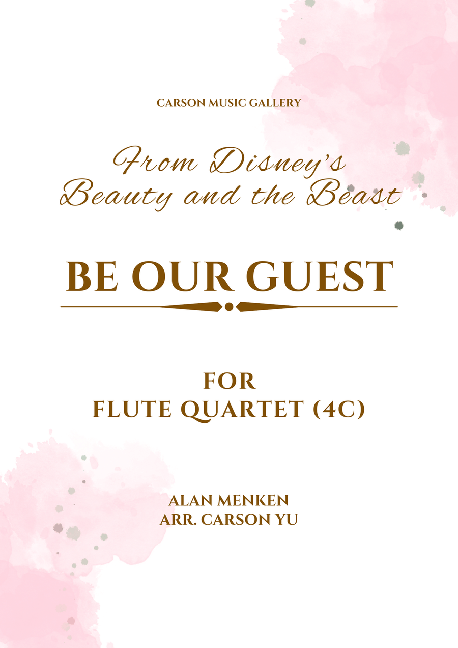Be Our Guest Be Our Guest Flute Quartet scores gallery preview page 1