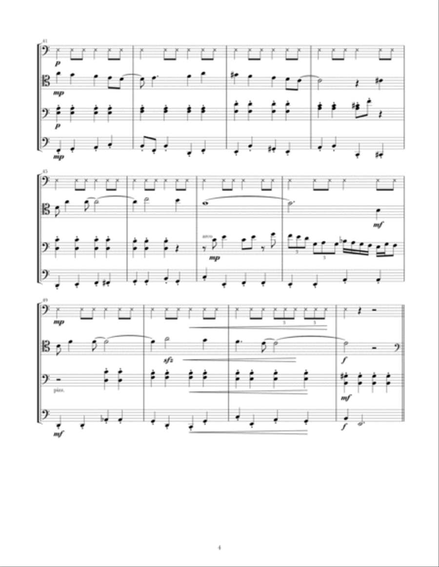 Fly Me To The Moon (in Other Words) Cello scores gallery preview page 4