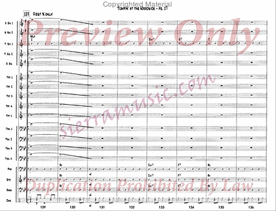 Jumpin' At The Woodside Jazz Ensemble scores gallery preview page 18