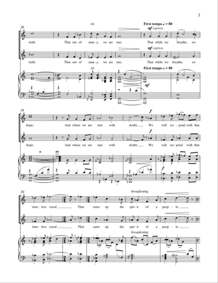 An Exhortation An Exhortation SSA scores gallery preview page 4