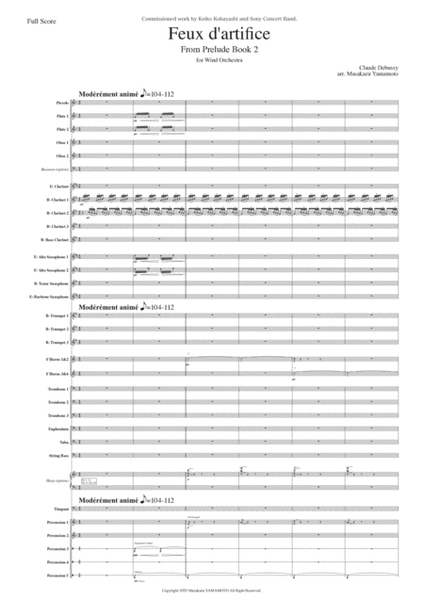 Feux d'artifice (Fireworks) [Arrangement for concert band] image number null