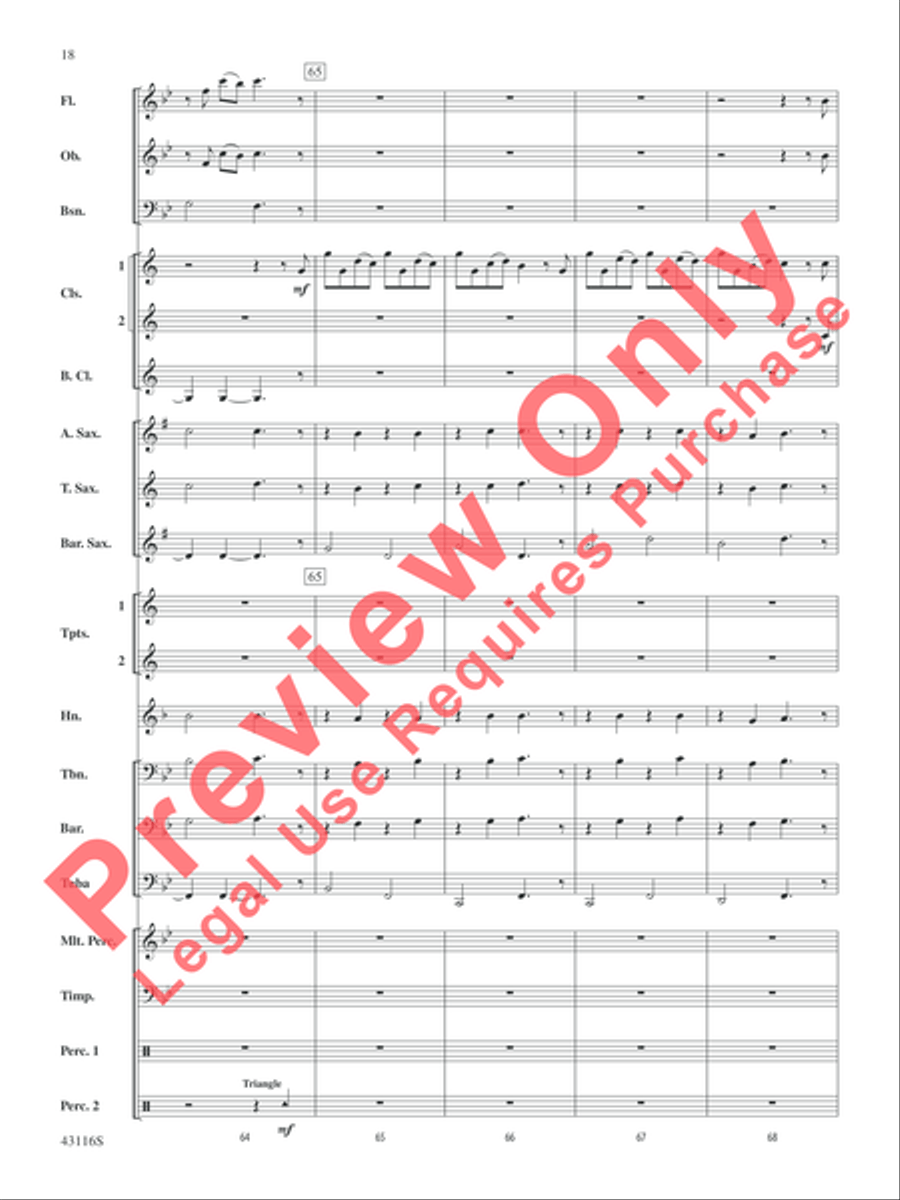 The Best of Leroy Anderson Concert Band scores gallery preview page 19