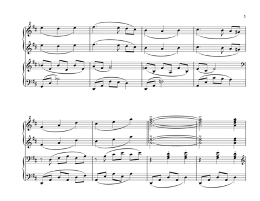 The Carousel Waltz 1 Piano, 4-Hands scores gallery preview page 5