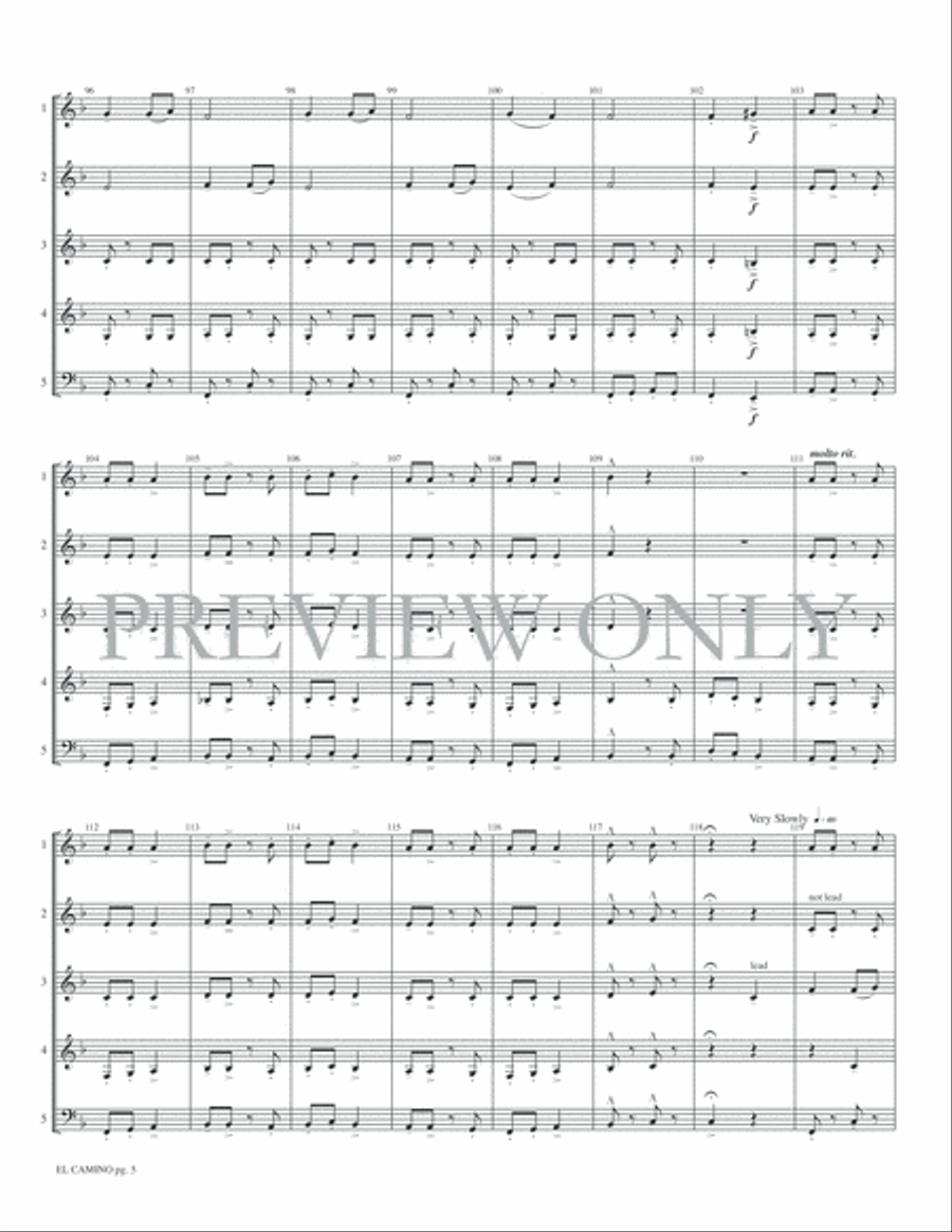 El Camino Woodwind Ensemble scores gallery preview page 7