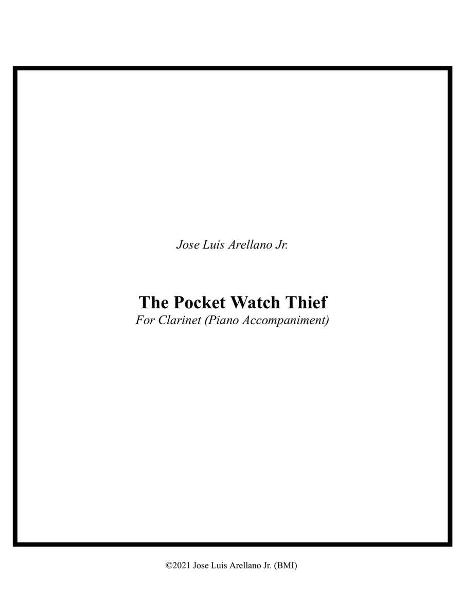 The Pocket Watch Thief B-Flat Clarinet scores gallery preview page 1