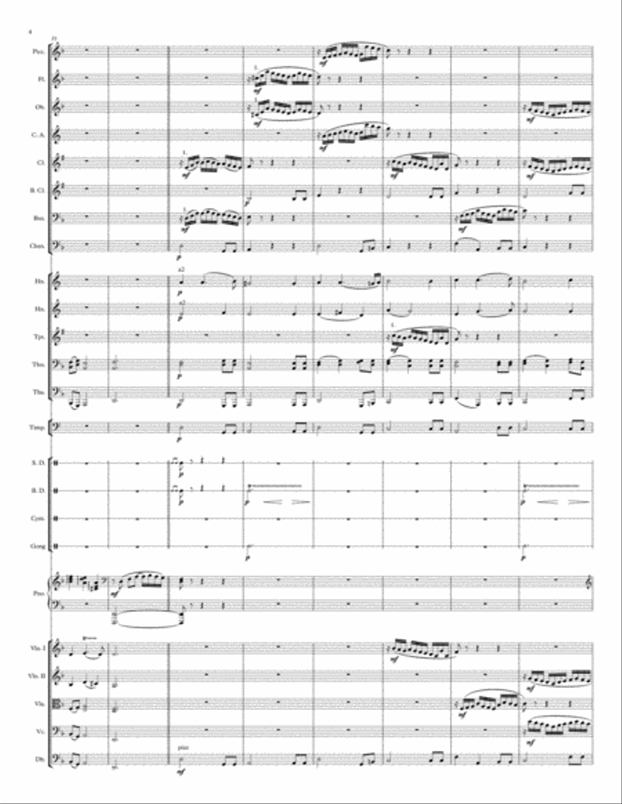 La Folia (Symphonic variations on a theme by Corelli) - Score and parts Percussion Ensemble scores gallery preview page 4