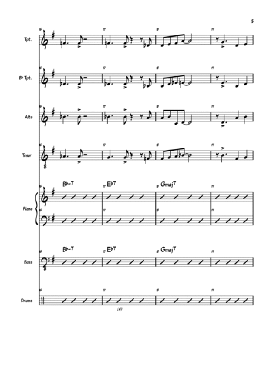 Out of Nowhere Small Ensemble scores gallery preview page 5