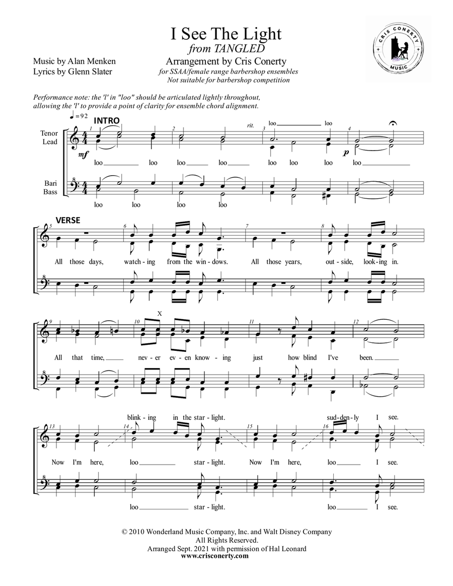 I See The Light SSAA scores gallery preview page 1