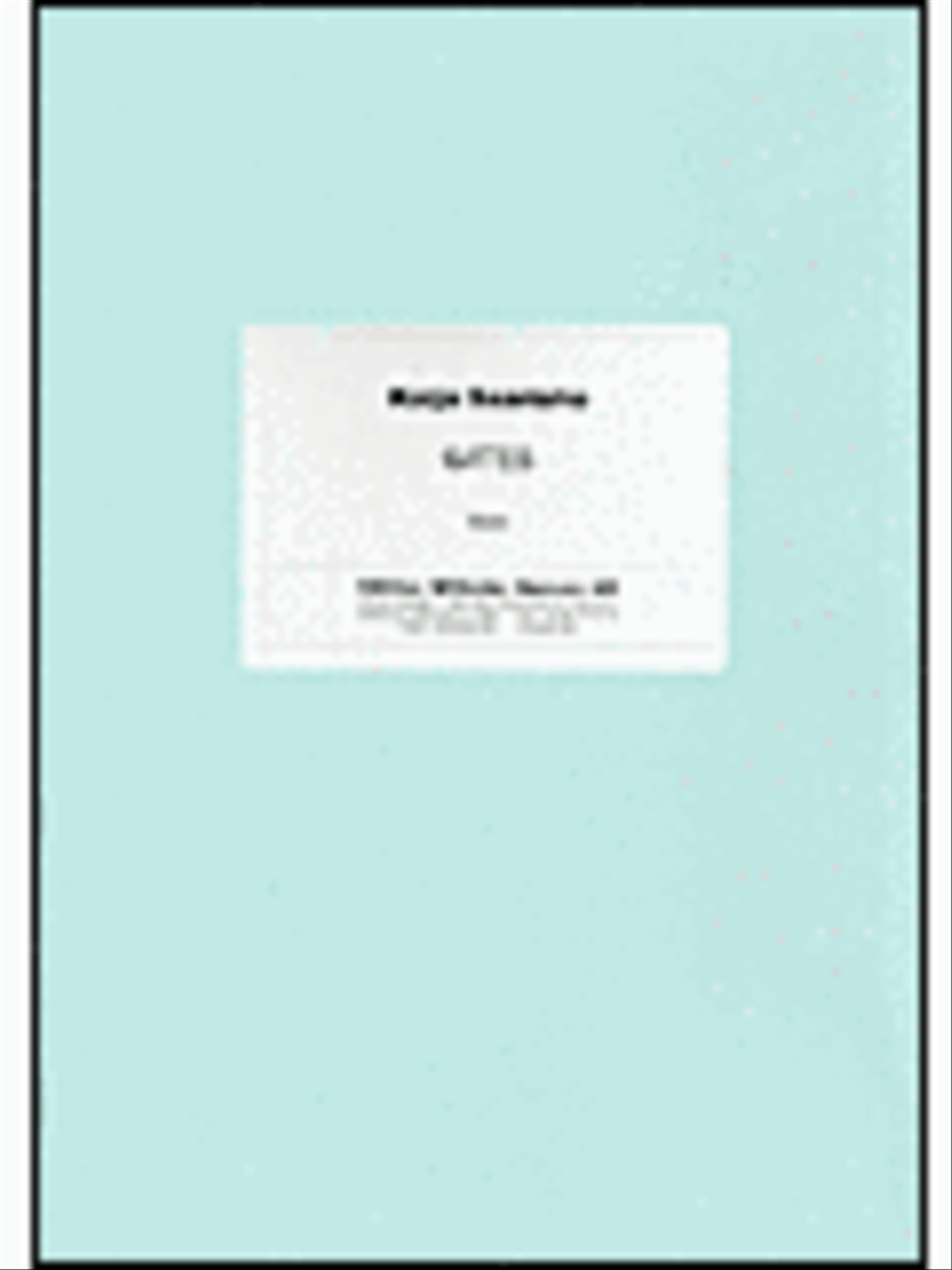 Kaija Saariaho: Gates (Score) Flute scores gallery preview page 1