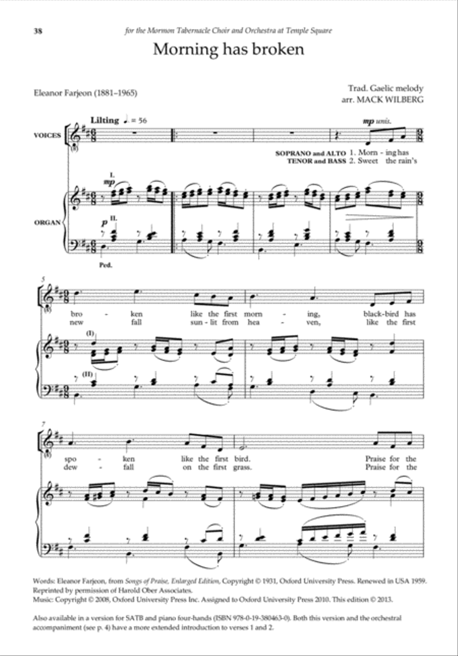 Mack Wilberg Anthems 4-Part scores gallery preview page 7