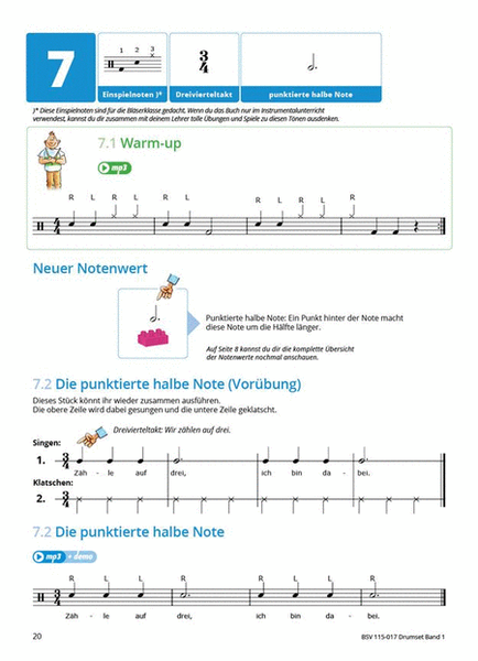 Gemeinsam Lernen & Spielen 1 Drumset