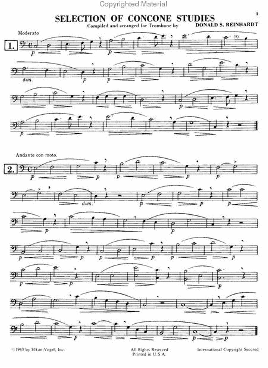 Selection of Concone Studies Chamber Music scores gallery preview page 2