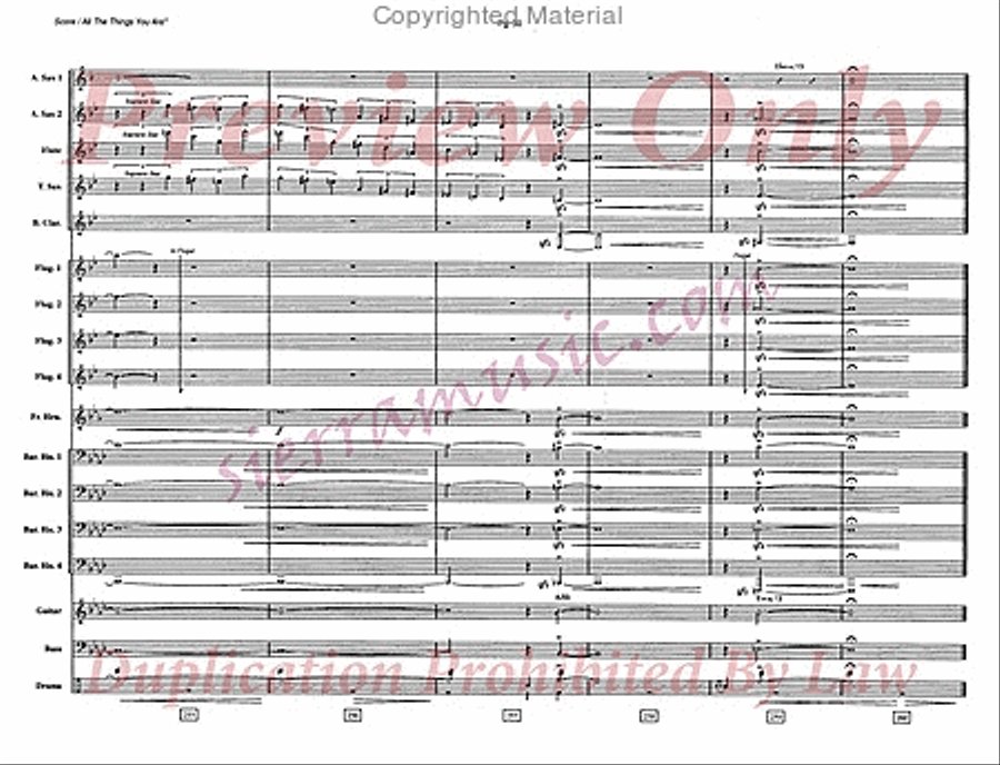 All The Things You Are Jazz Ensemble scores gallery preview page 31