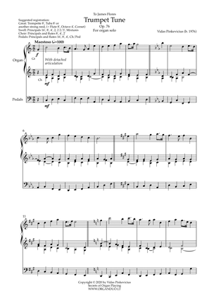 Trumpet Tune, Op. 76 by Vidas Pinkevicius (2020)