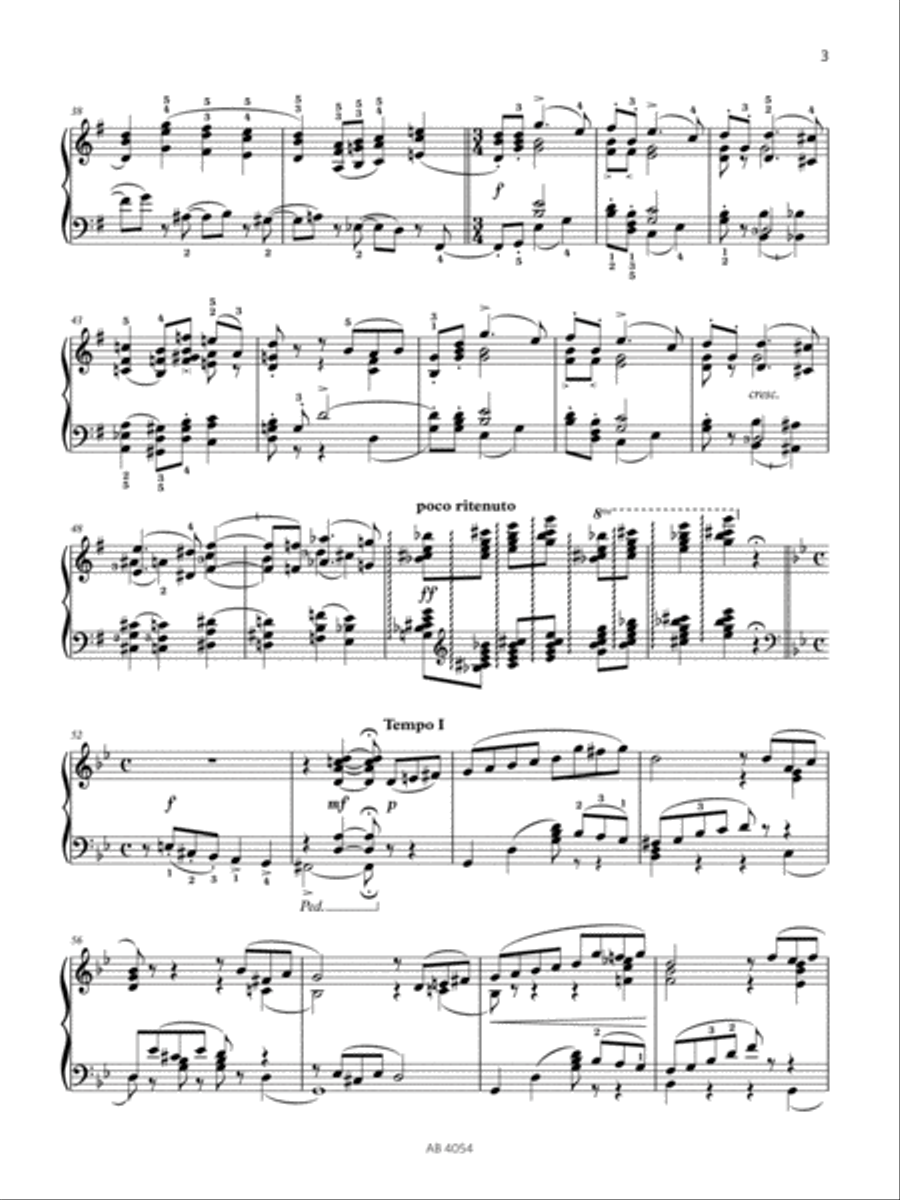 Juin: Barcarolle (Grade 8, list B3, from the ABRSM Piano Syllabus 2023 & 2024) Piano Method scores gallery preview page 3