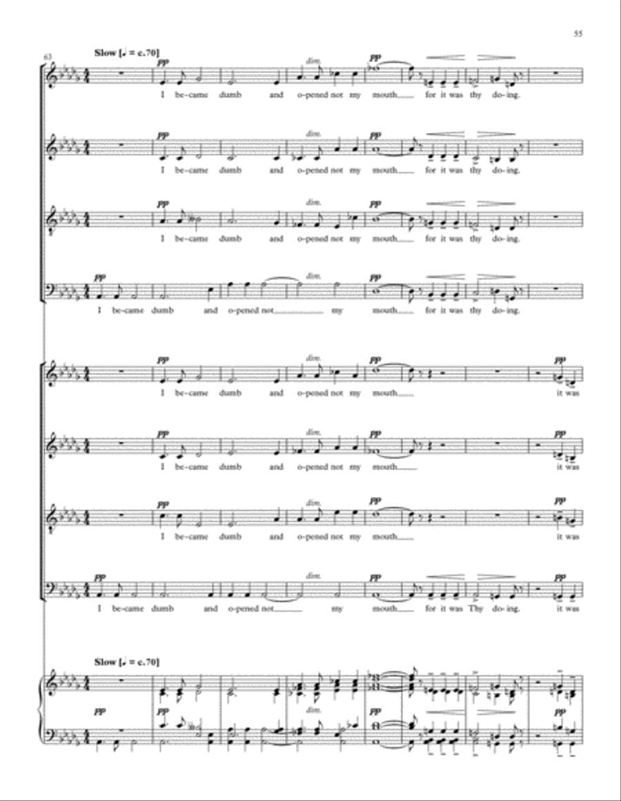 Songs of Farewell Divisi scores gallery preview page 71