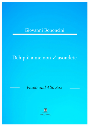 Giovanni Bononcini - Deh pi a me non v_asondete (Piano and Alto Sax)
