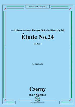 Book cover for C. Czerny-Exercise No.24,Op.748 No.24