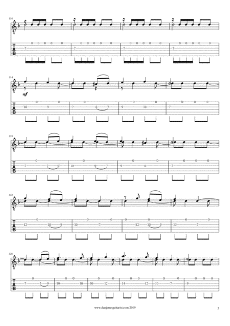 Three Preludes on Occitan Songs for Solo Guitar Classical Guitar scores gallery preview page 6