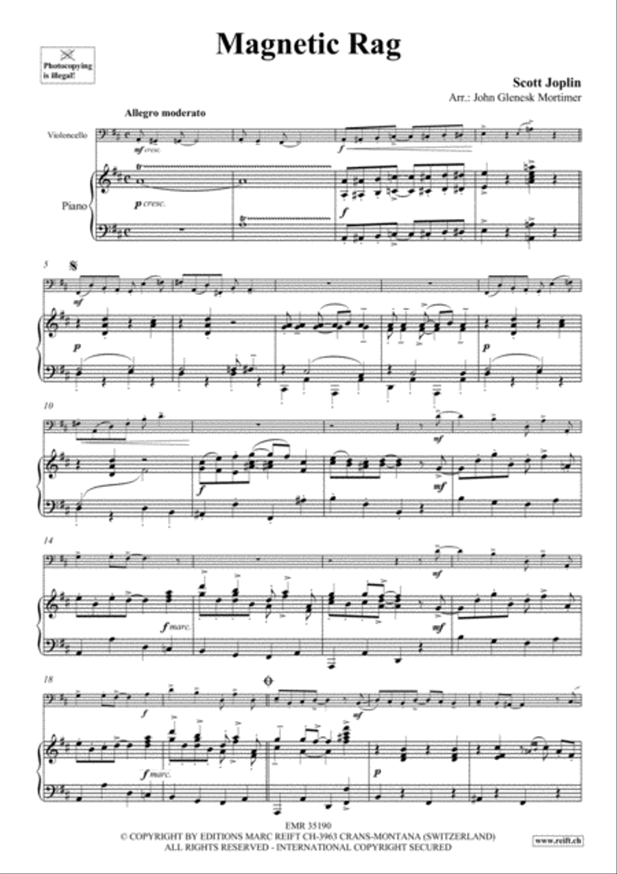 Magnetic Rag Piano Accompaniment scores gallery preview page 4