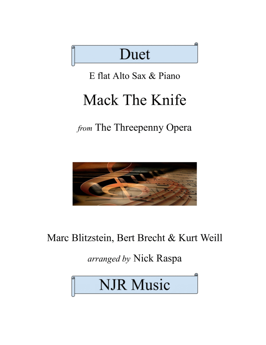 Mack The Knife Alto Saxophone scores gallery preview page 1