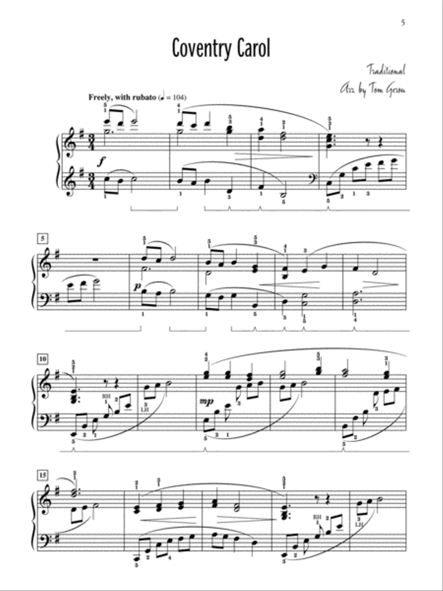 The Christmas Manger Piano Solo scores gallery preview page 2