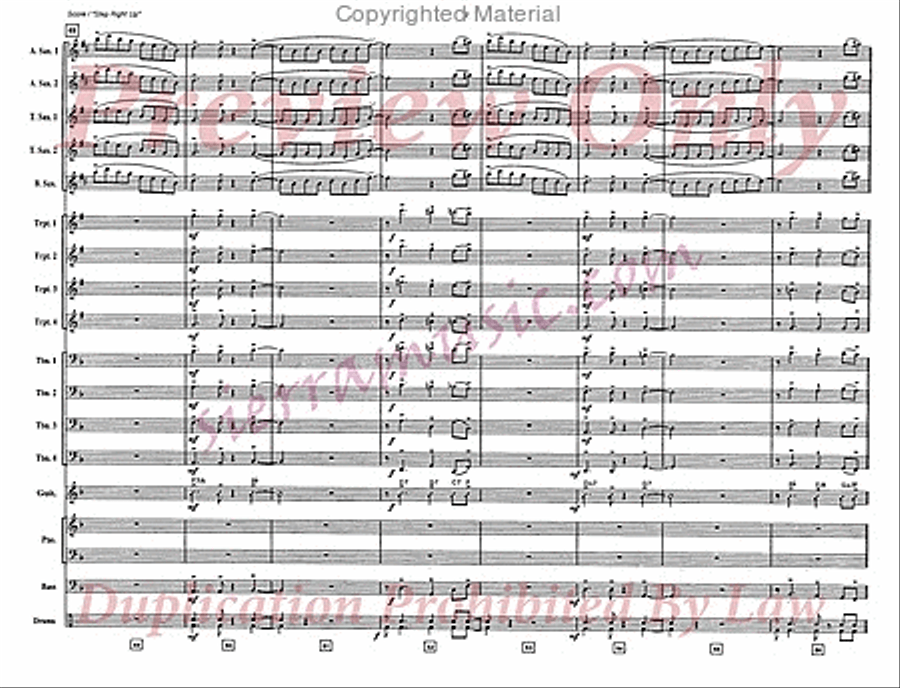 Step Right Up Big Band scores gallery preview page 8